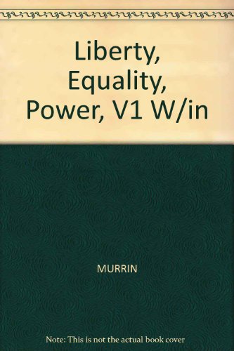 Beispielbild fr Liberty, Equality, Power: A History of the American People, Vol. I: To 1877, 3rd Edition zum Verkauf von a2zbooks
