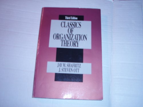 Beispielbild fr Classics of Organization Theory zum Verkauf von Better World Books