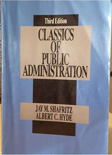 9780534173104: Classics of Public Administration (Brooks/Cole series in public administration)