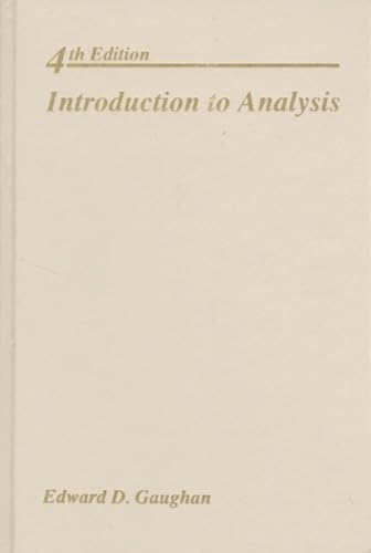 Stock image for Introduction to Analysis for sale by Better World Books