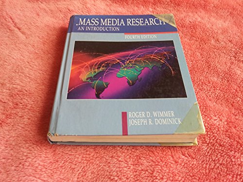 Imagen de archivo de Mass Media Research : An Introduction a la venta por Better World Books: West