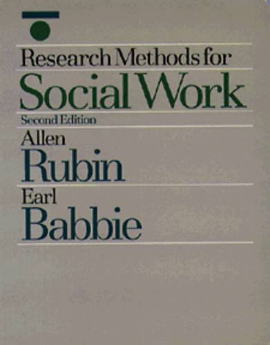Beispielbild fr Research Methods for Social Work zum Verkauf von Better World Books