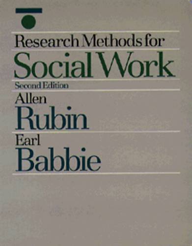 Imagen de archivo de Research Methods for Social Work a la venta por Better World Books