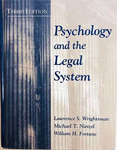 Stock image for Psychology and the Legal System for sale by Juniper Point Books