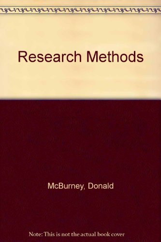 Imagen de archivo de Research Methods a la venta por Better World Books