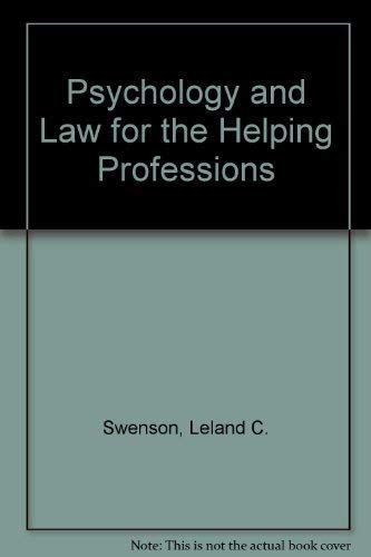 Stock image for Psychology and Law for the Helping Professions for sale by The Yard Sale Store