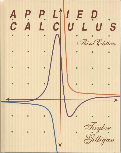 Imagen de archivo de Applied Calculus a la venta por HPB-Red