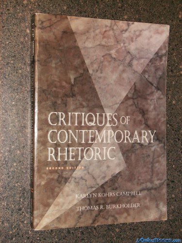 Imagen de archivo de Critiques of Contemporary Rhetoric a la venta por ThriftBooks-Dallas