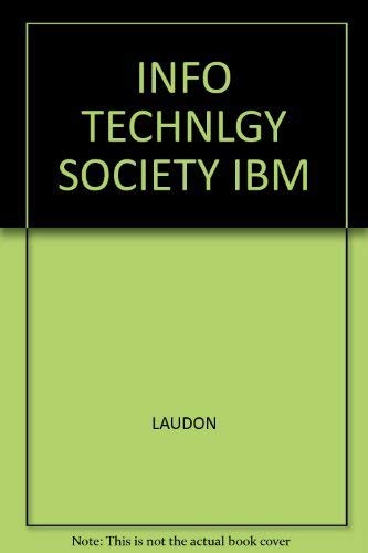 9780534195168: INFO TECHNLGY SOCIETY IBM