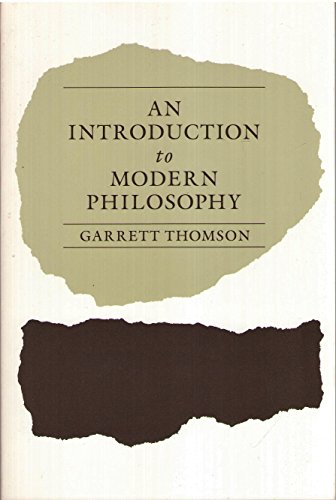 Stock image for An Introduction to Modern Philosophy for sale by Wonder Book