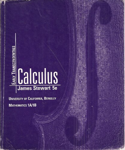 9780534199821: Calculus, Early Transcendentals: Univ. Of California, Berkeley Mathematics 1a/1b