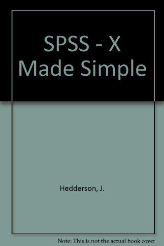 9780534199920: SPSS - X Made Simple