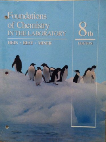 Beispielbild fr Foundations of Chemistry in the Laboratory zum Verkauf von ThriftBooks-Atlanta