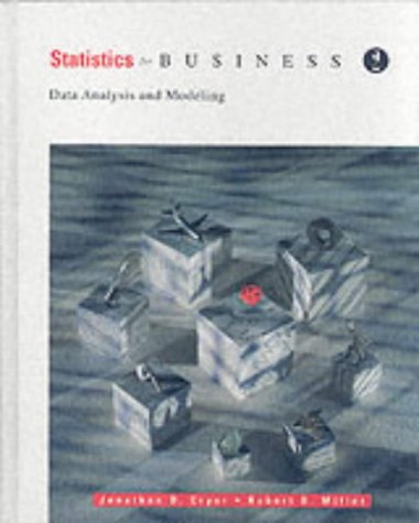 Imagen de archivo de Statistics for Business : Data Analysis and Modeling a la venta por Better World Books