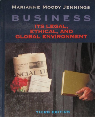 Beispielbild fr Business : Its Legal, Ethical and Global Environment zum Verkauf von Better World Books