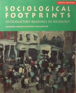 9780534208028: Sociological Footprints: Introductory Readings in Sociology