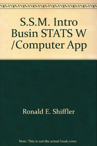 Stock image for Introductory Business Statistics with Computer Applications for sale by Louisville Book Net