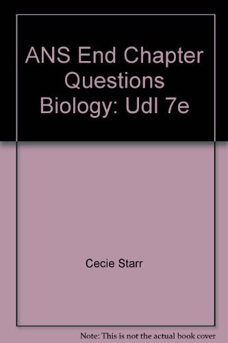 9780534210731: Title: ANS End Chapter Questions Biology Udl 7e