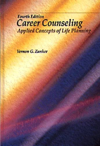Imagen de archivo de Career Counseling: Applied Concepts of Life Planning a la venta por Bluff Books