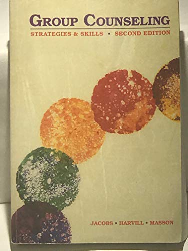 Imagen de archivo de Group Counseling: Strategies and Skills a la venta por SecondSale
