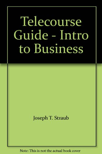 Stock image for Telecourse Guide - Intro to Business for sale by Wonder Book