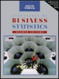 Essentials of Business Statistics/Book and Disk (9780534214029) by Keller, Gerald; Warrack, Brian