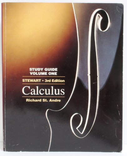 9780534218041: Study Guide for Single Variable Calculus: 1 (Mathematics, No 1)