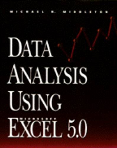 Imagen de archivo de Data Analysis Using Excel 5.0 a la venta por Better World Books