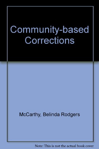 Stock image for Community-Based Corrections for sale by HPB-Red