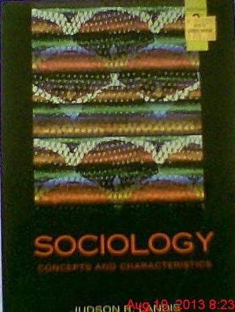 9780534237547: Sociology: Concepts and Characteristics