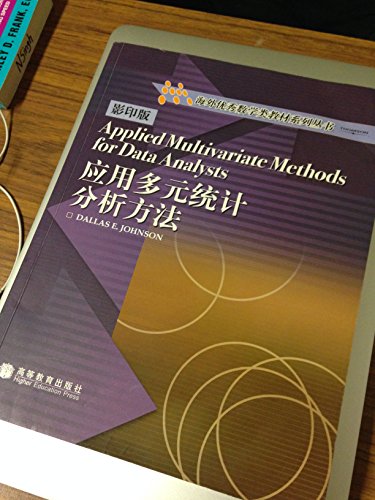 Stock image for Applied Multivariate Methods for Data Analysts for sale by Front Cover Books