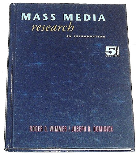 Beispielbild fr Mass Media Research - an Introduction (Wadsworth Series in Mass Communication and Journalism) zum Verkauf von Reuseabook