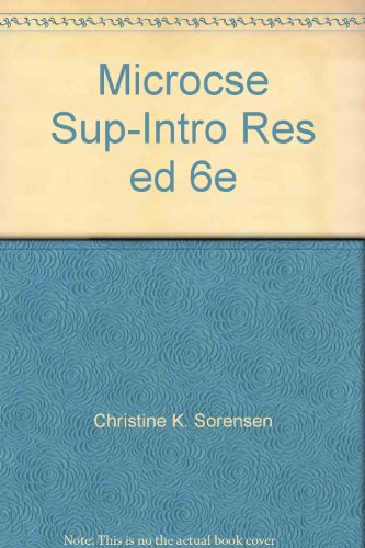 Stock image for Microcse Sup-Intro Res ed 6e for sale by Wonder Book
