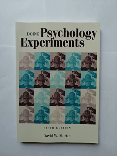 Beispielbild fr Doing Psychology Experiments zum Verkauf von Better World Books