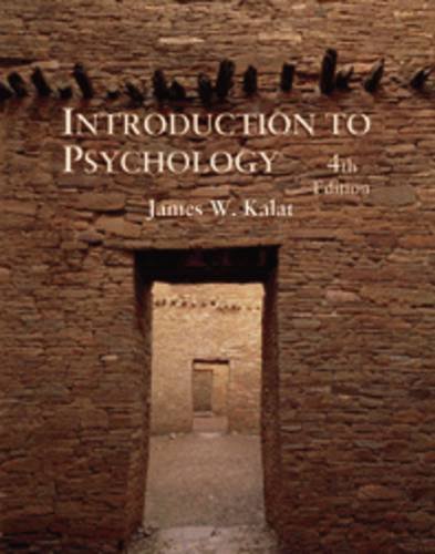 9780534250140: Introduction to Psychology