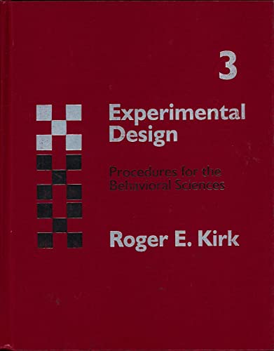 Beispielbild fr Experimental Design : Procedures for Behavioral Sciences zum Verkauf von Better World Books