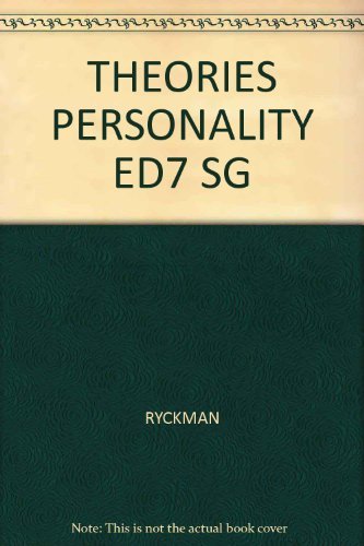 9780534251116: Theories of Personality (Paperback)