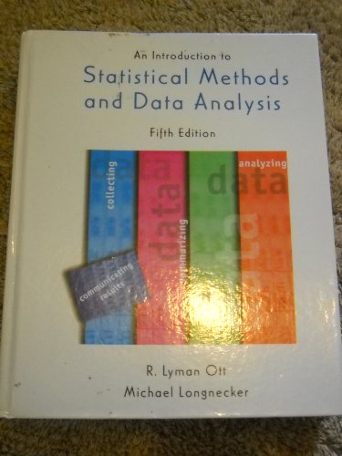 9780534251222: An Introduction to Statistical Methods and Data Analysis