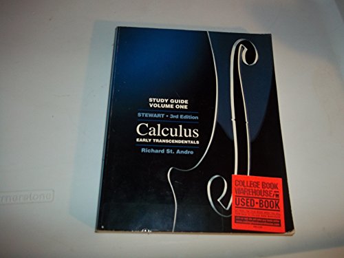 Single Variable Calculus: Early TranscendentalsX (9780534251598) by Stewart, James