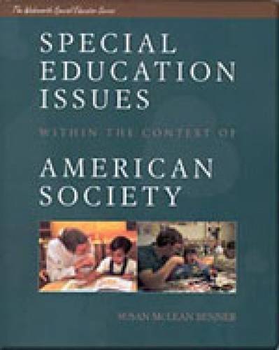 Imagen de archivo de Special Education Issues Within the Context of American Society (The Wadsworth Special Educator Series) a la venta por HPB-Red