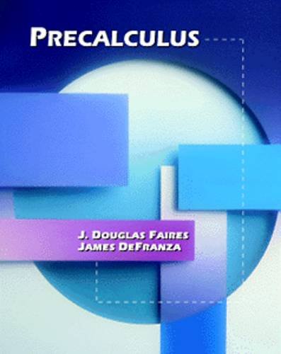 Imagen de archivo de Precalculus a la venta por The Book Cellar, LLC