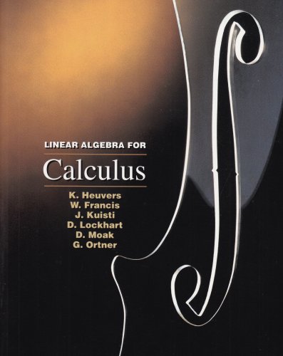 9780534252489: Linear Algebra for Calculus (Mathematics Ser)