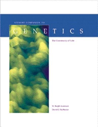 Stock image for Student Companion for Fairbanks/Andersen's Genetics: The Continuity of Life (Environmental Science) for sale by HPB-Red