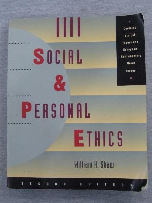 Imagen de archivo de Social and Personal Ethics (Philosophy) a la venta por Wonder Book
