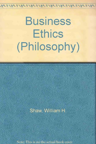 Imagen de archivo de Business Ethics (Philosophy) a la venta por Books@Ruawai