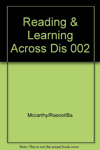 Imagen de archivo de Reading and Learning Across the Disciplines (Developmental Study/Study Skill) a la venta por Ergodebooks