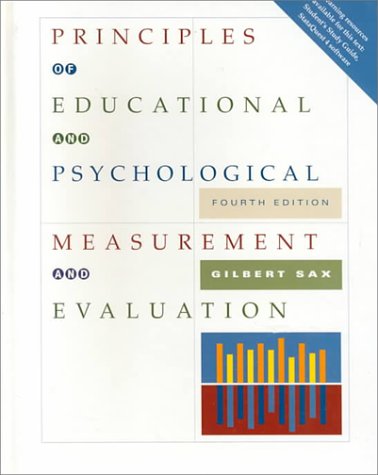 9780534257491: Principles of Educational and Psychological Measurement and Evaluation