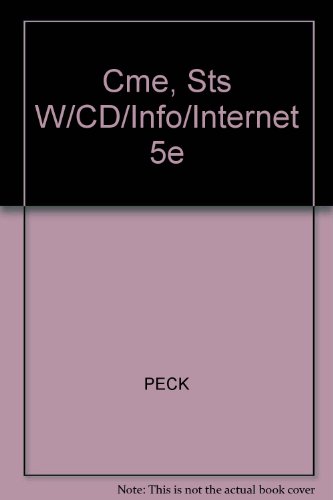 Cme, Sts W/CD/Info/Internet 5e (9780534258887) by PECK; DEVORE