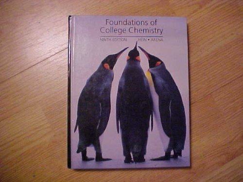 Beispielbild fr Foundations of College Chemistry zum Verkauf von Wonder Book