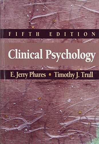 Stock image for Clinical Psychology for sale by ThriftBooks-Atlanta